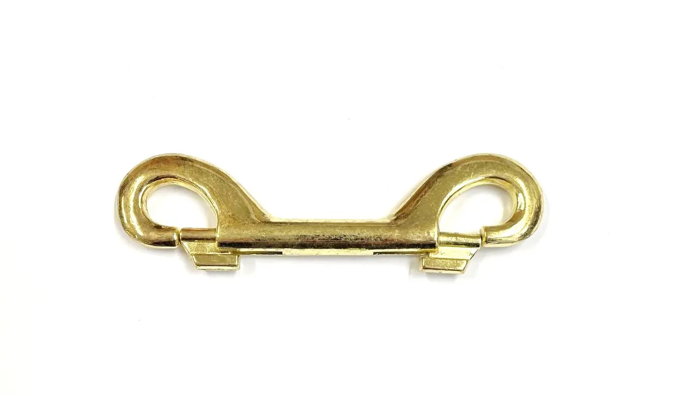 Double Ended Trigger Clips Hooks Solid Brass Brass Plated Nickel Plated