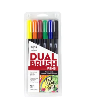Dual Brush Pen Art Markers: Primary Palette