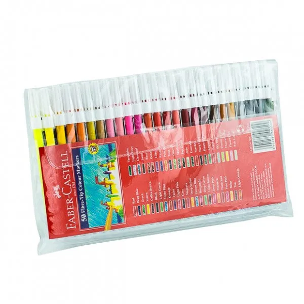 FABER-CASTELL Fibre Tip Pens Set of 50