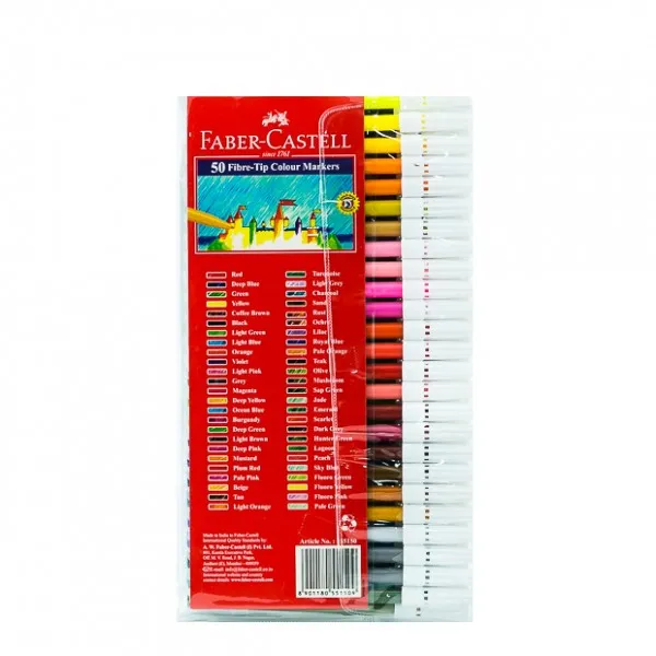 FABER-CASTELL Fibre Tip Pens Set of 50