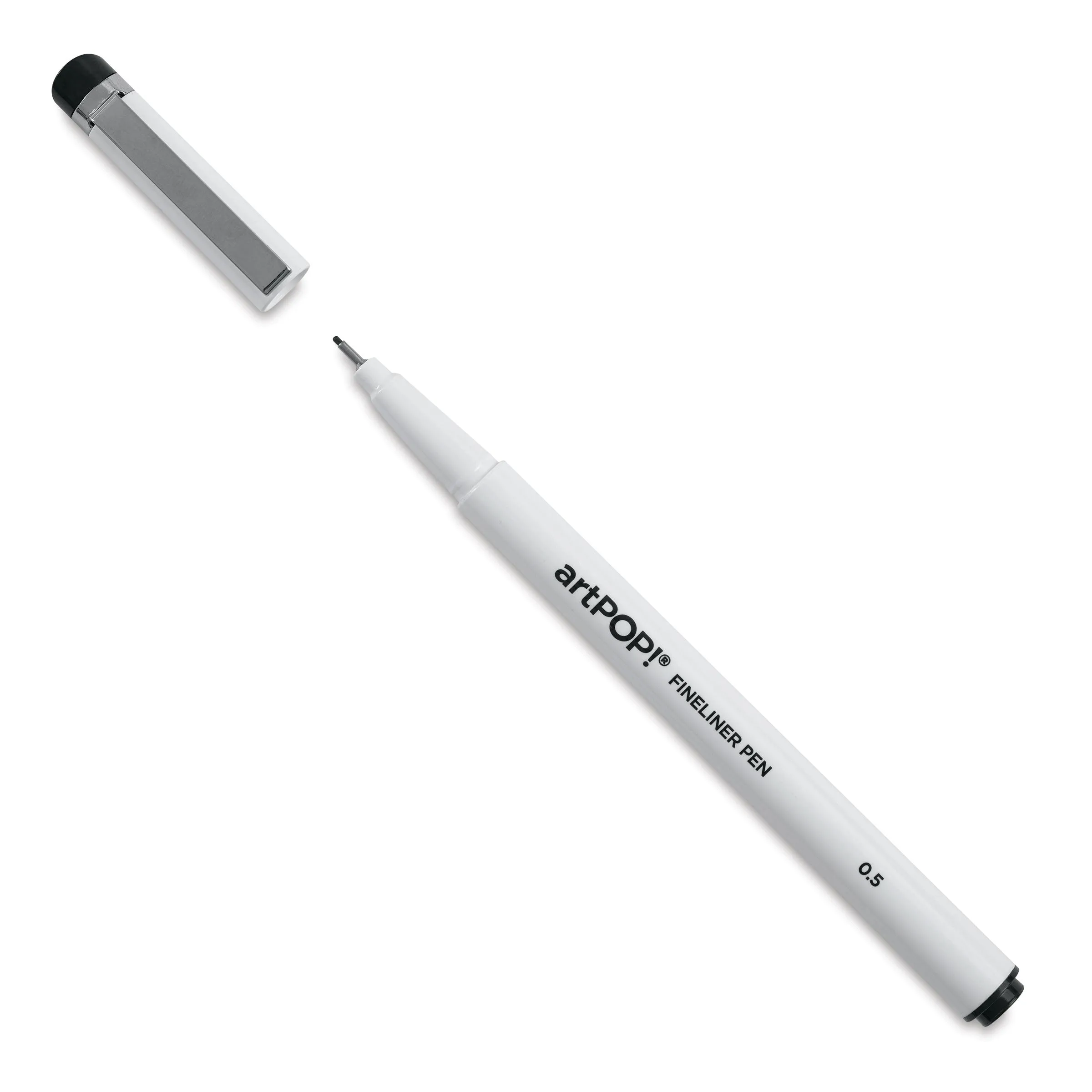 Fineliner Black Pens - Set of 9, Assorted Sizes