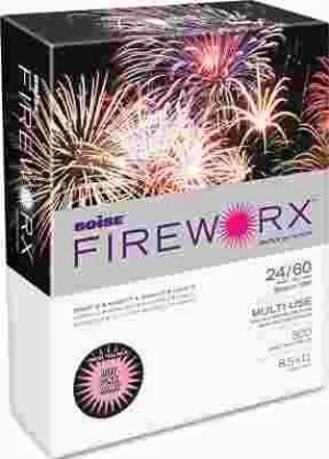 Fireworx Colored Paper' 24Lb' 8-1/2 X 11' Hot Pink Mimi' 500 Sheets/Ream