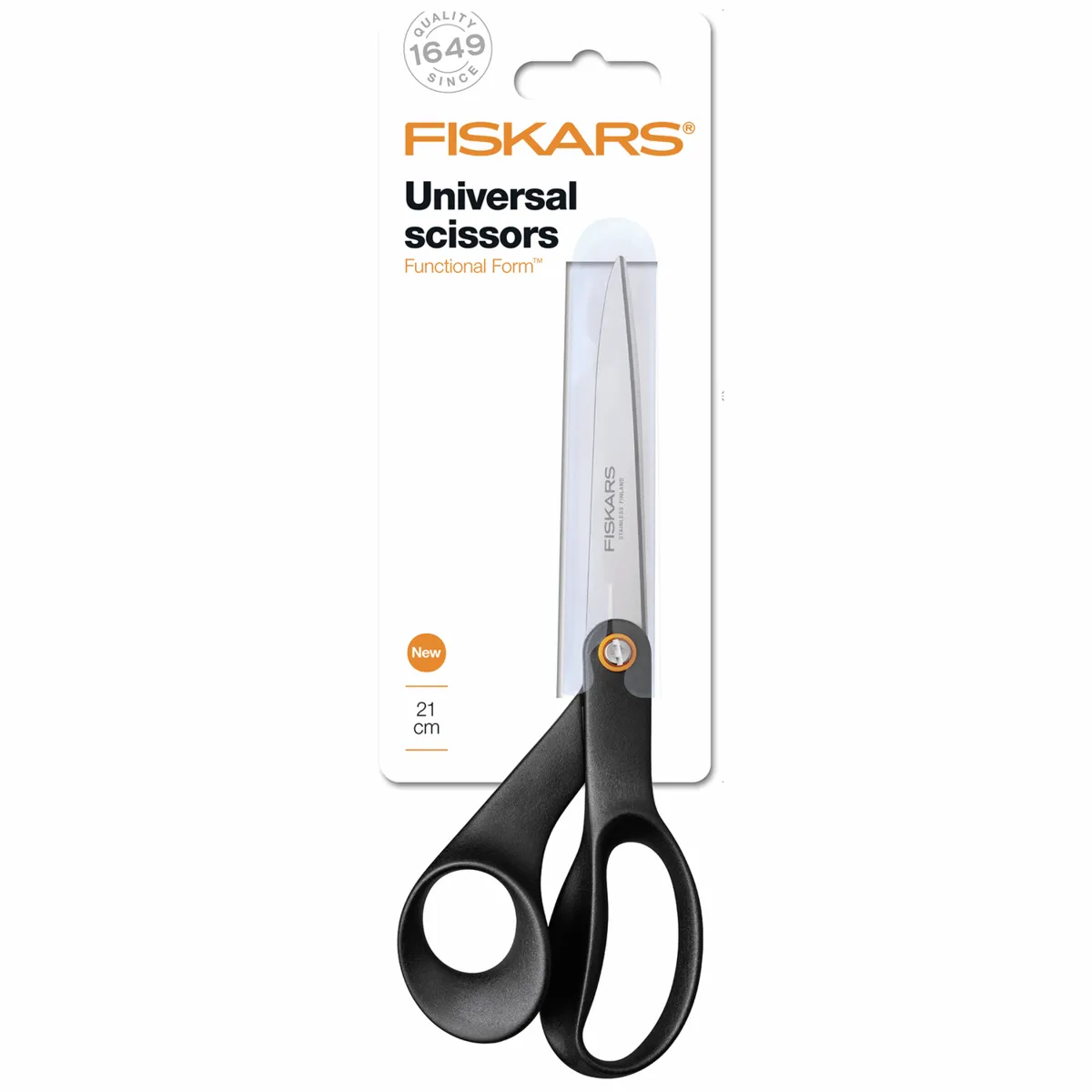 Fiskars General Purpose: Functional Form Scissors - Black: 21cm/8.25in * May Offer *