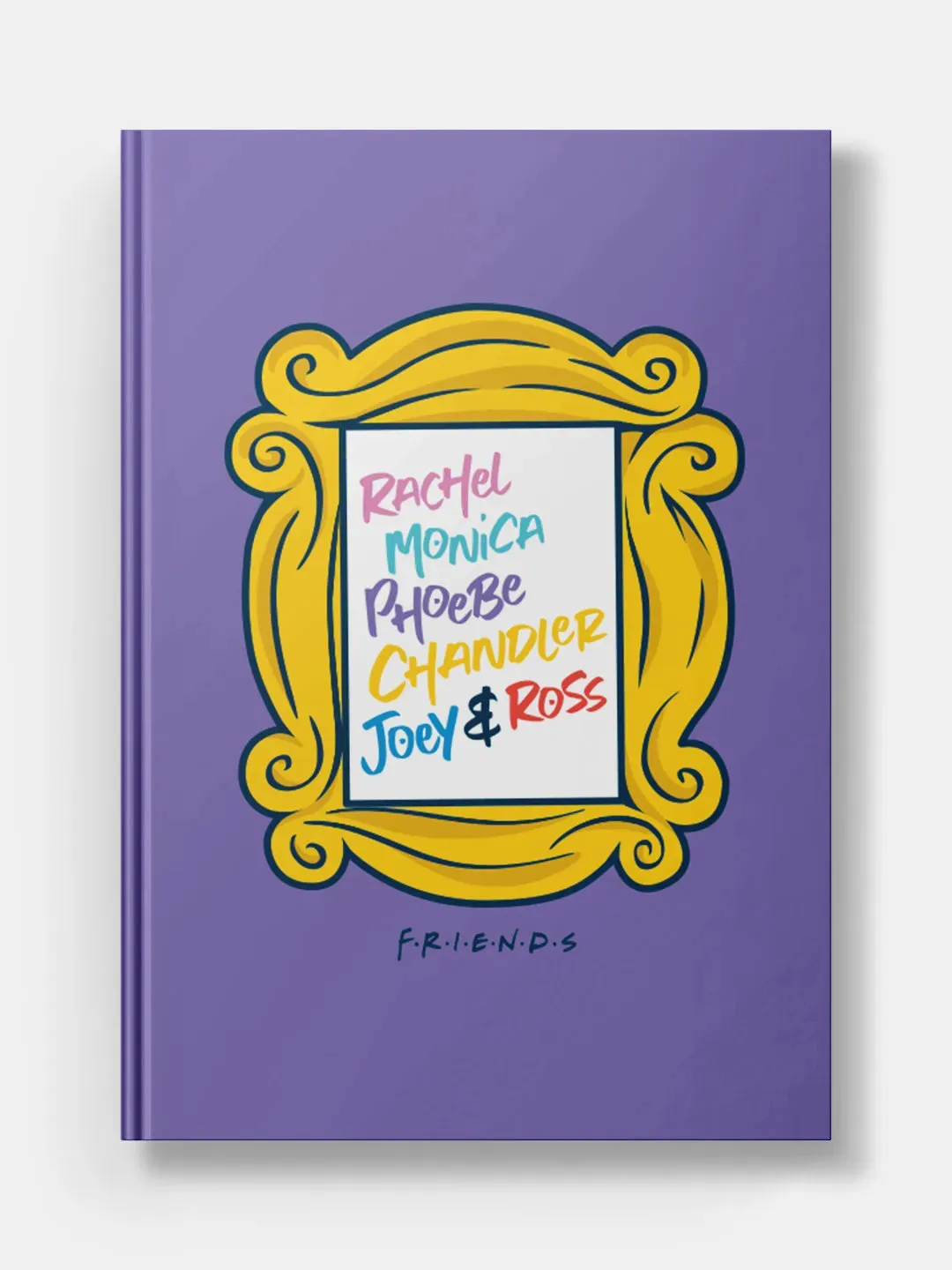 Friends All Characters Purple Door Frame Hardbound Diary