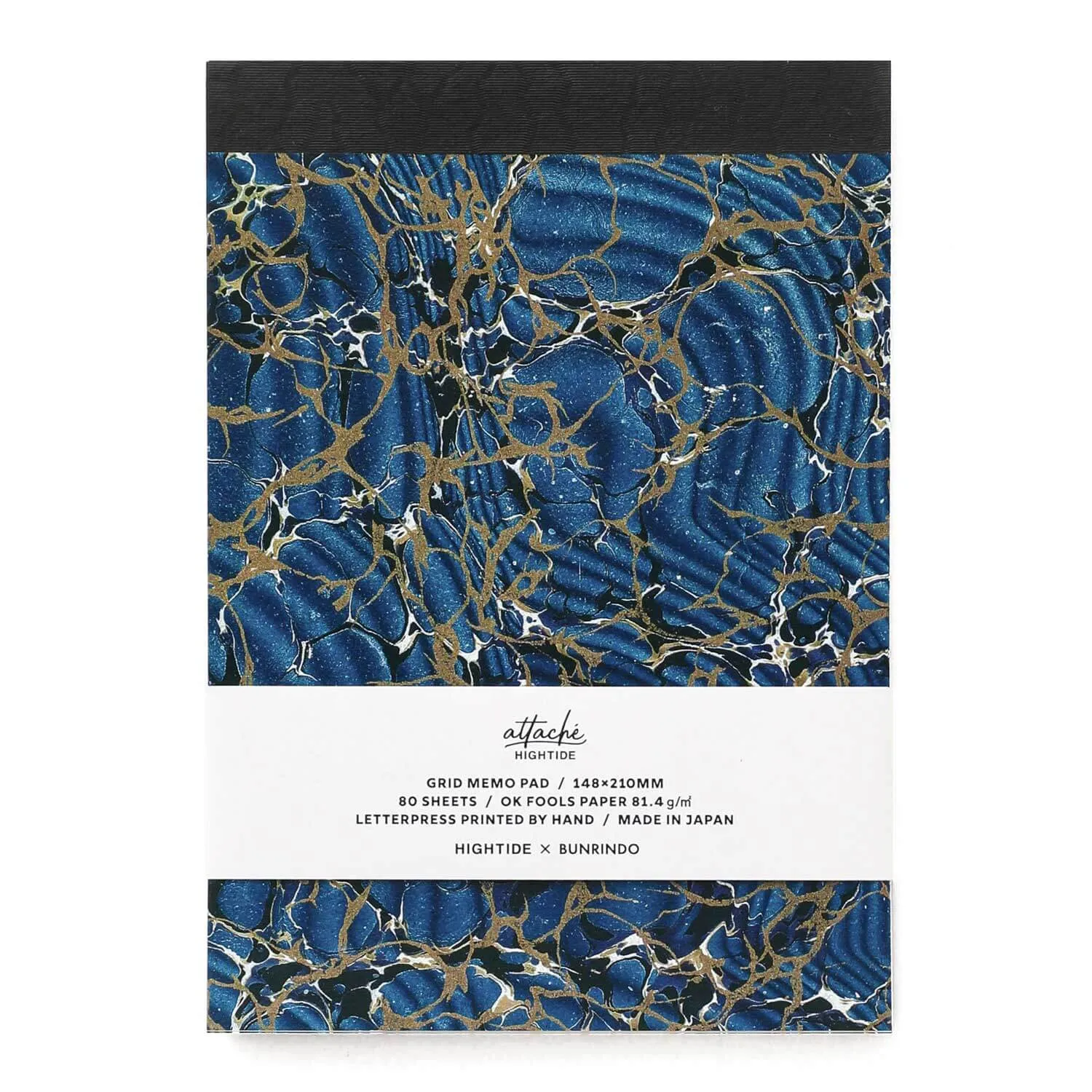 Hightide Attache Letterpress Printed Memo Pad A5 [81.4gsm]