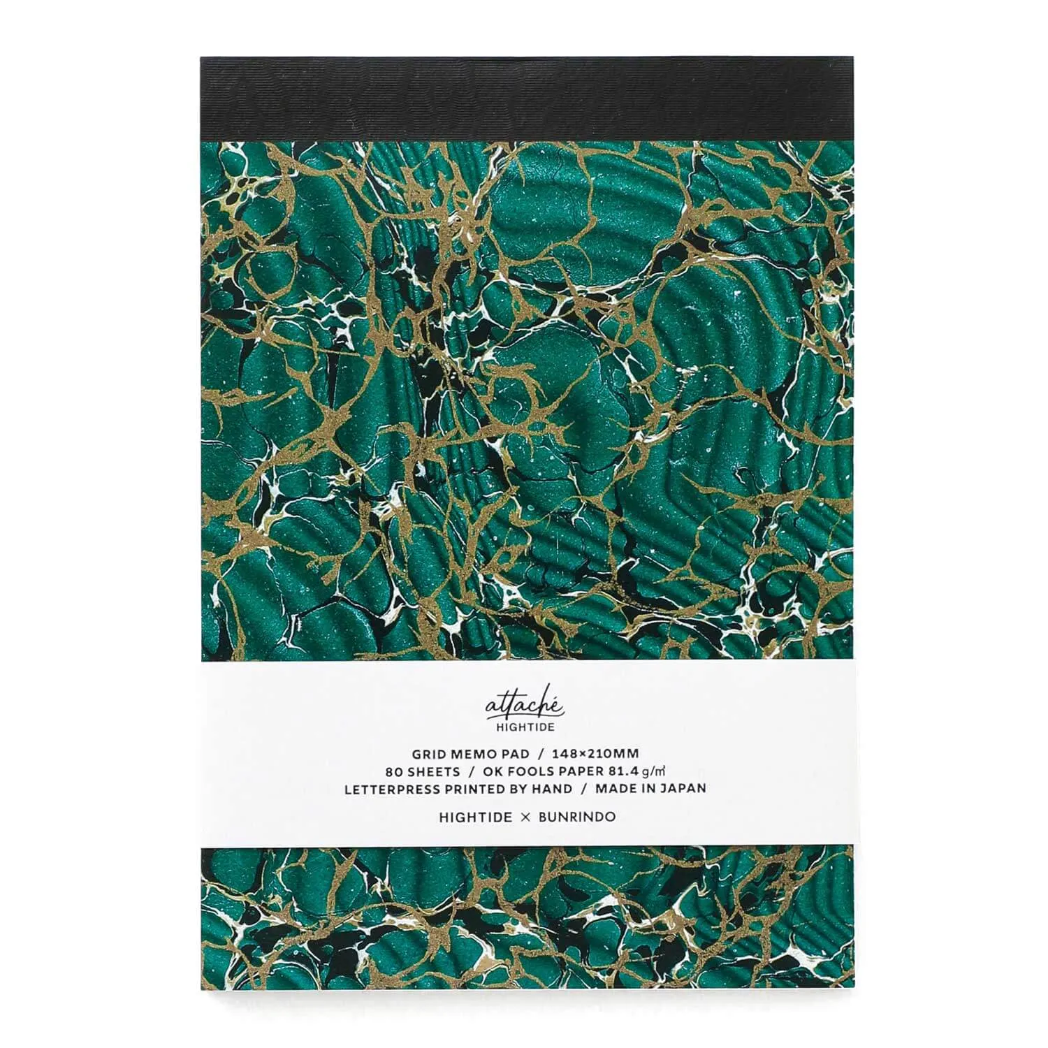 Hightide Attache Letterpress Printed Memo Pad A5 [81.4gsm]
