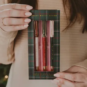 Holiday Cheer Metal Pen Set