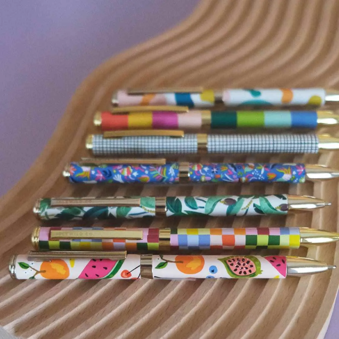 Idlewild Co. | Rainbow Check Ballpoint Luxe Pen