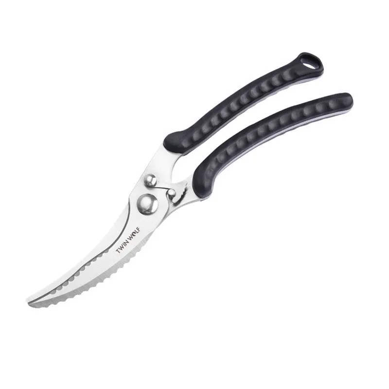 Importikaah Chicken Bone Scissors: Multi-functional Stainless Steel, Sharp Blades, Semi-Automatic for Poultry and Fish