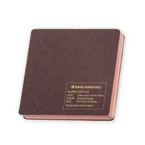 Kleid BROWN  & ORANGE Side-Note Sticky Note 2mm Grid and Plain Sticky Note Book Travel Sticky Notes 2mm Grid Sticky Note Plain Sticky Note