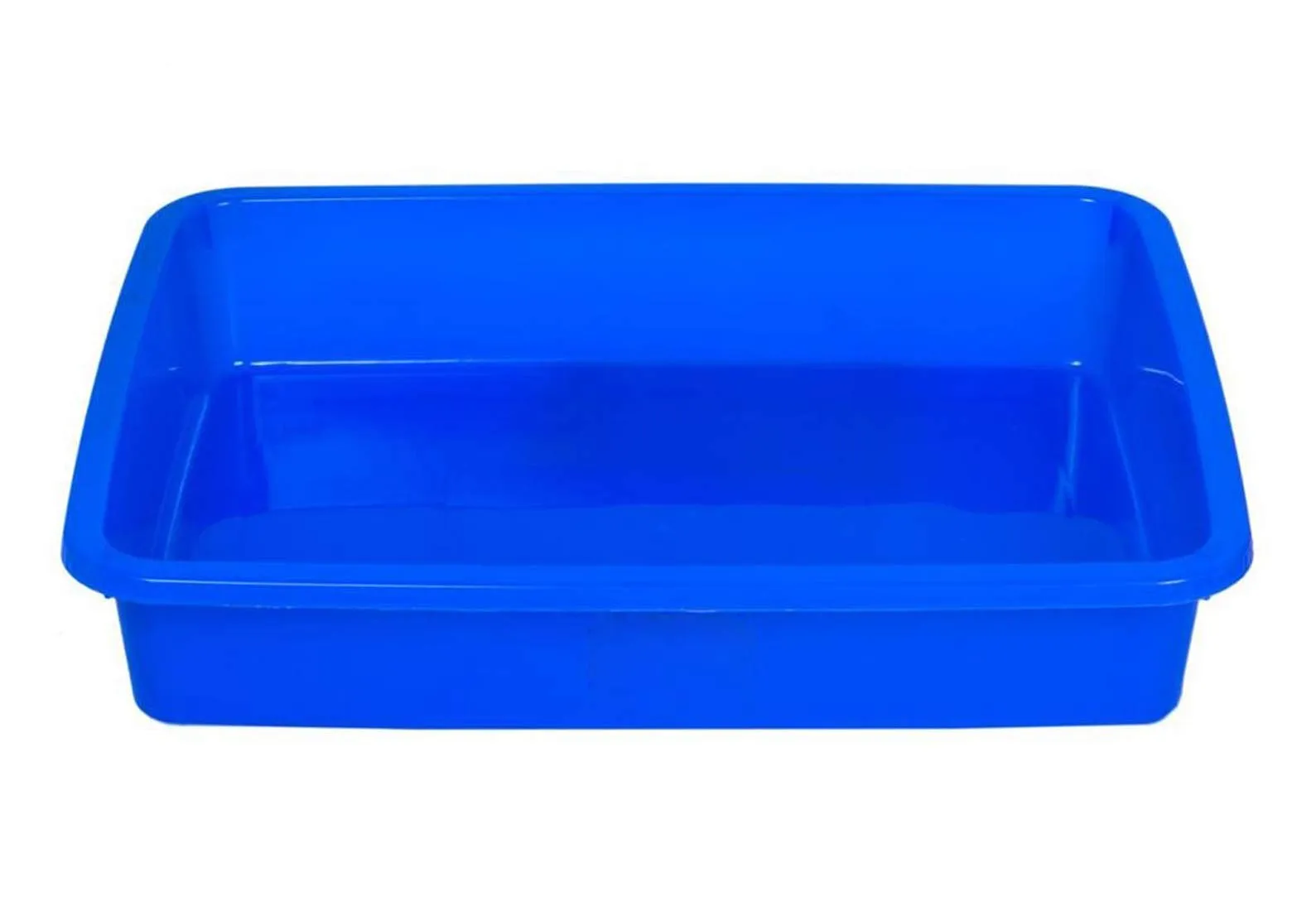 Kuber Industries Plastic 2 Pieces Medium Size Stationary Office Tray, File Tray, Document Tray, Paper Tray A4 Documents/Papers/Letters/folders Holder Desk Organizer (Blue & Red) CTKTC134827