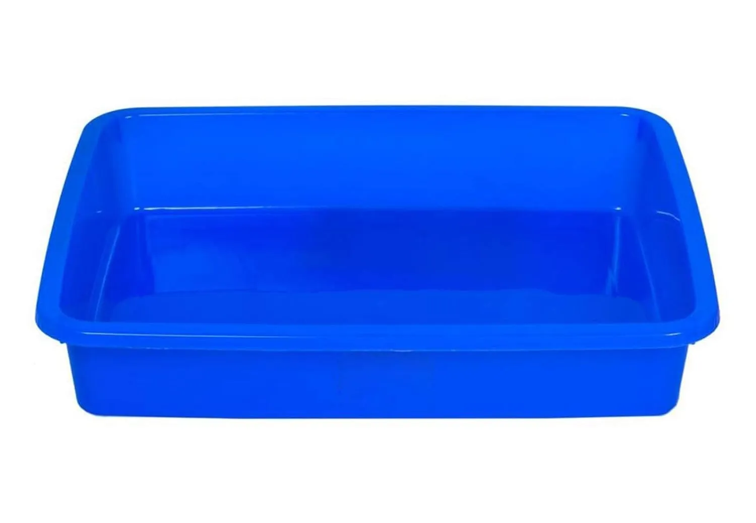 Kuber Industries Plastic 3 Pieces Large Size Stationary Office Tray, File Tray, Document Tray, Paper Tray A4 Documents/Papers/Letters/folders Holder Desk Organizer (Blue) CTKTC134805