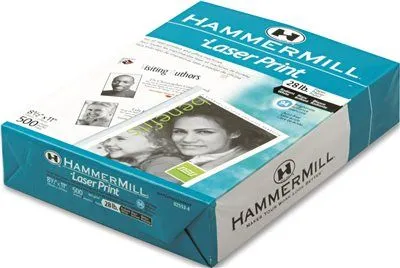 Laser Print Office Paper' 98 Brightness' 28Lb' 8-1/2 X 11' White' 500 Shts/Ream