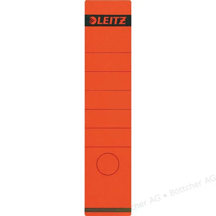 Leitz SPINE LABEL-RED-LONG-BROAD