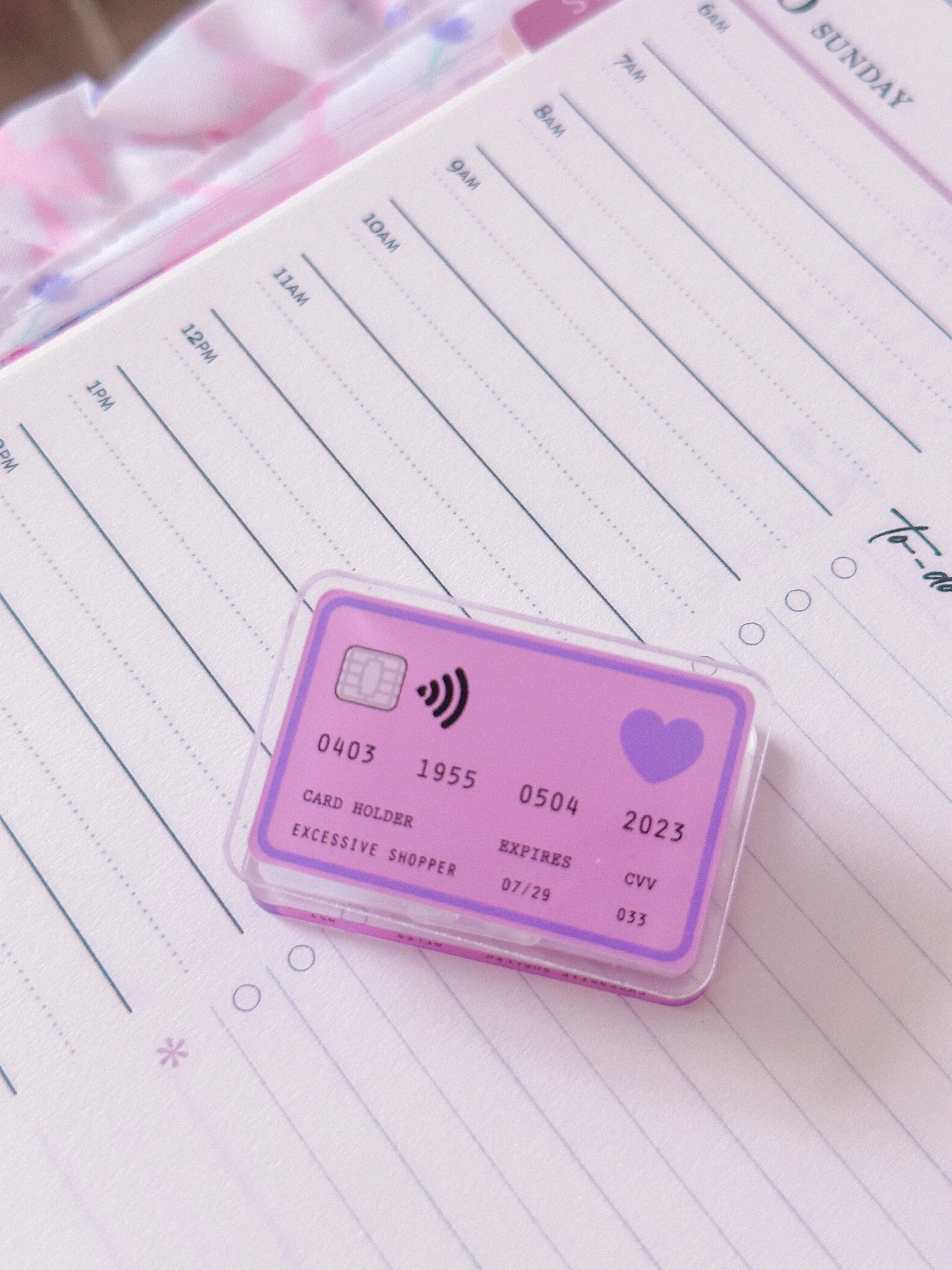 Mini Acrylic Clip - Credit Card