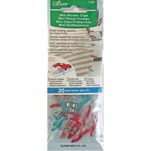 Mini Wonder Clips by Clover - Pack of 20