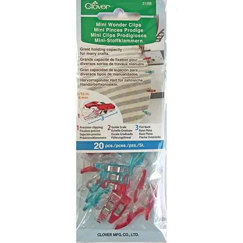 Mini Wonder Clips by Clover - Pack of 20