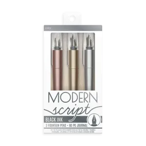 Modern Script Fountain Pens and Journal