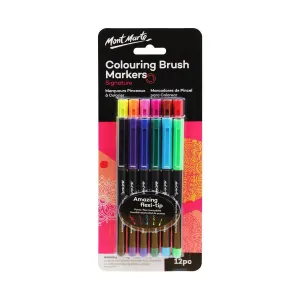 Mont Marte Coloring Brush Markers Signature 12pcs