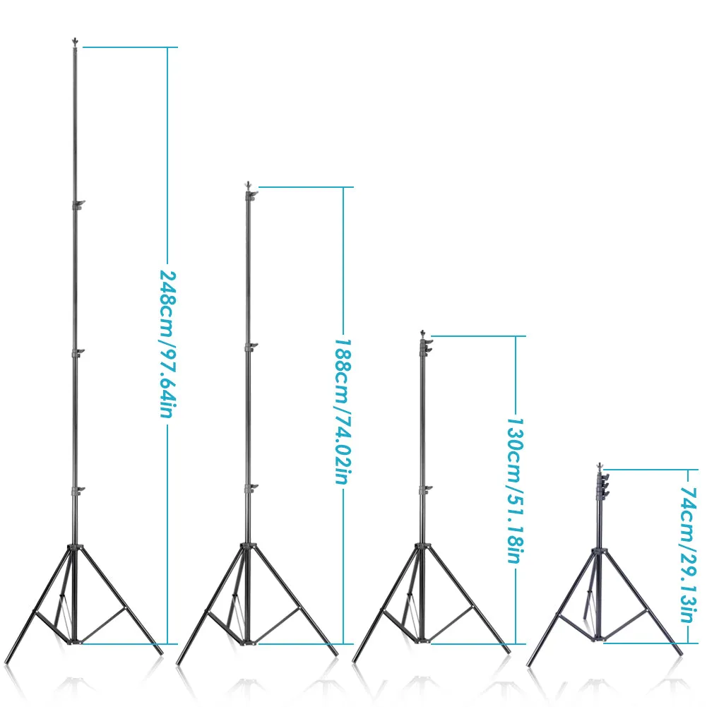 NEEWER 2.6x3m Background Stand Support System with Backdrop