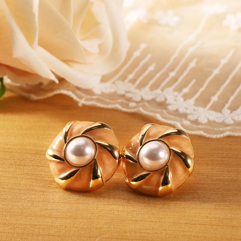 Pearl Ear Clips No Piercing Earrings
