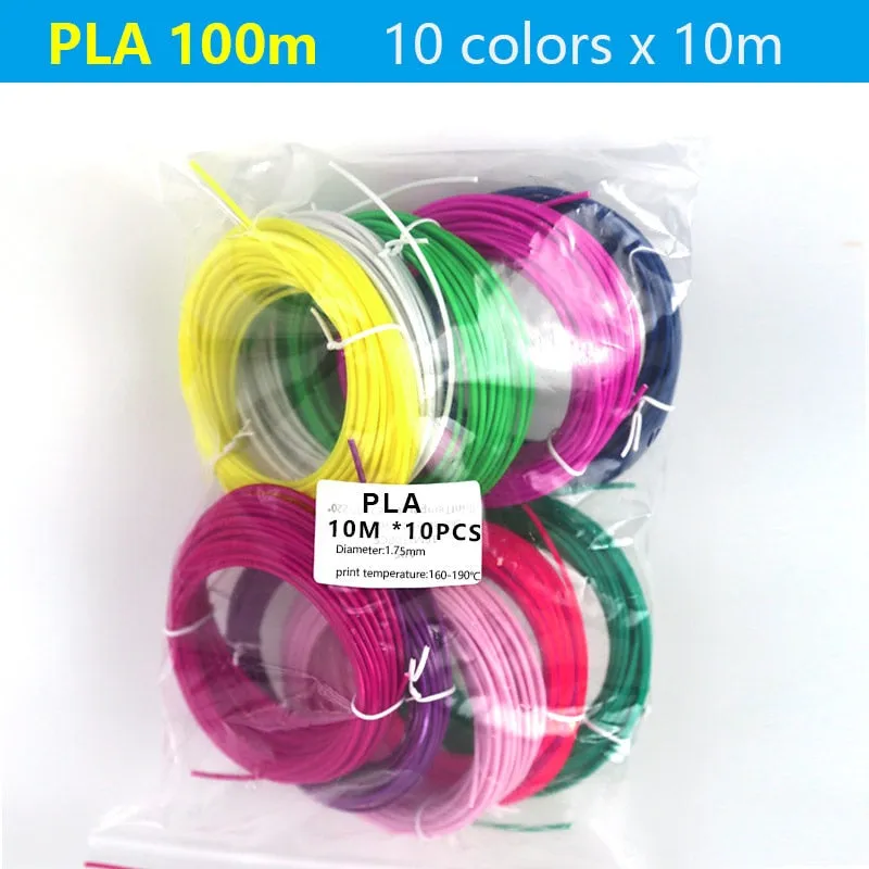 PLA/ABS 3D Pen Filament 10/20 Rolls 10M Diameter 1.75mm 200M Plastic Filament For 3D Pen 3D Printer pen,Color Does Not Repeat