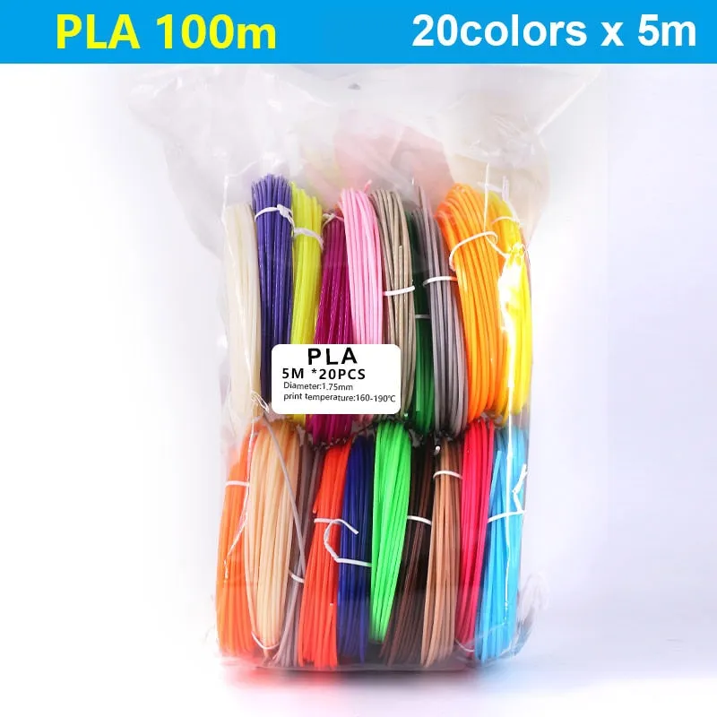 PLA/ABS 3D Pen Filament 10/20 Rolls 10M Diameter 1.75mm 200M Plastic Filament For 3D Pen 3D Printer pen,Color Does Not Repeat