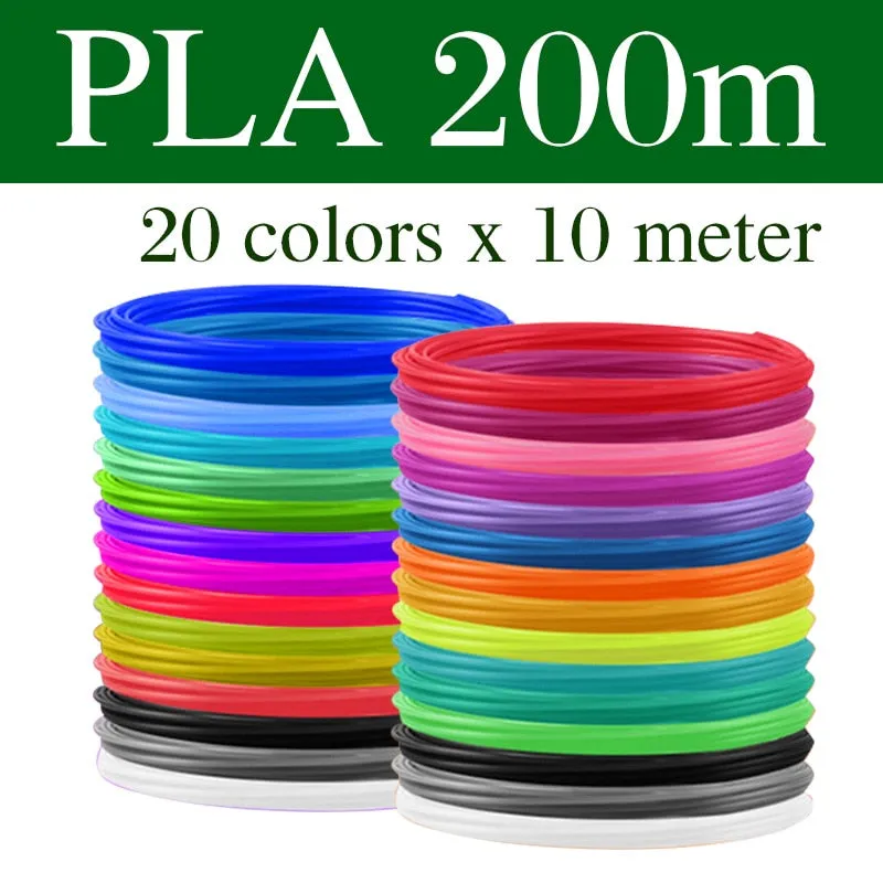 PLA/ABS 3D Pen Filament 10/20 Rolls 10M Diameter 1.75mm 200M Plastic Filament For 3D Pen 3D Printer pen,Color Does Not Repeat