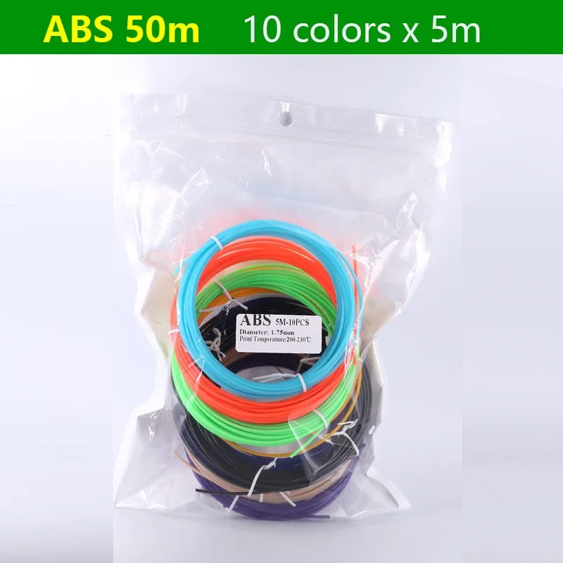PLA/ABS 3D Pen Filament 10/20 Rolls 10M Diameter 1.75mm 200M Plastic Filament For 3D Pen 3D Printer pen,Color Does Not Repeat