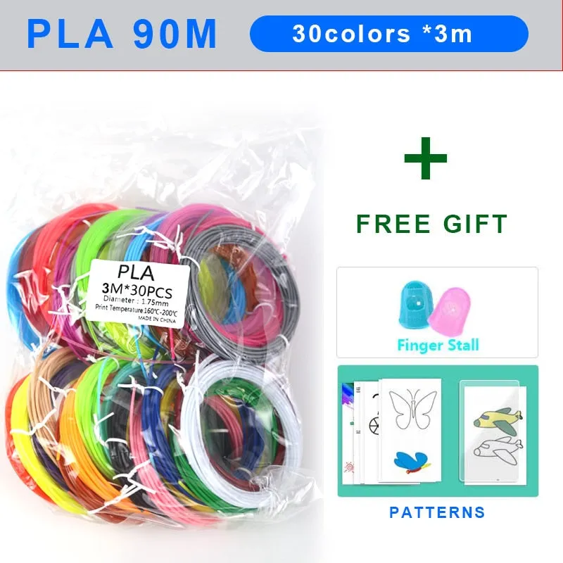 PLA/ABS 3D Pen Filament 10/20 Rolls 10M Diameter 1.75mm 200M Plastic Filament For 3D Pen 3D Printer pen,Color Does Not Repeat