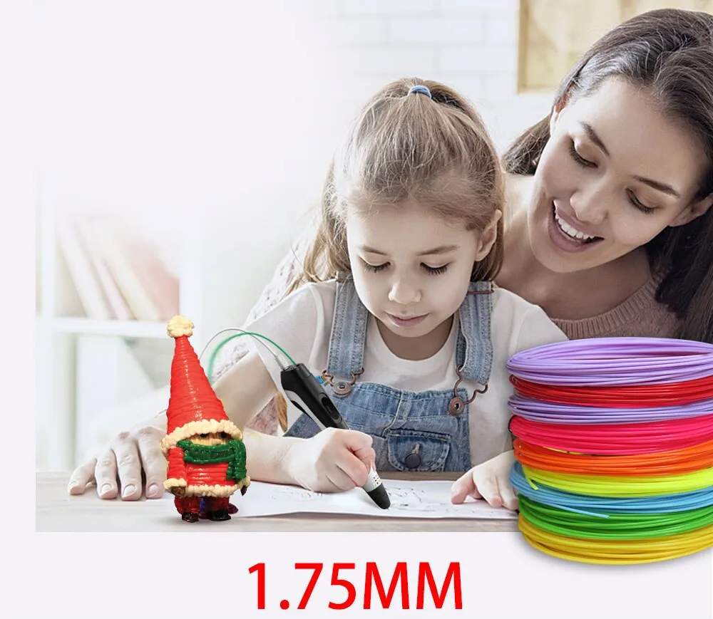 PLA/ABS 3D Pen Filament 10/20 Rolls 10M Diameter 1.75mm 200M Plastic Filament For 3D Pen 3D Printer pen,Color Does Not Repeat