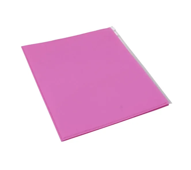 Plastic File Folders with Zip Cover Pockets