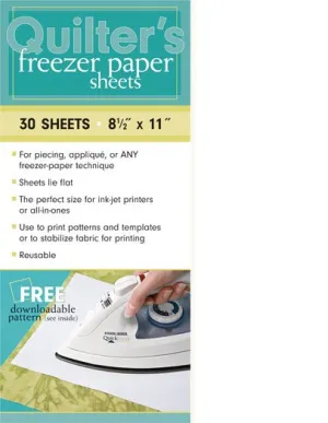 Quilter's Freezer Paper Sheets 30ct