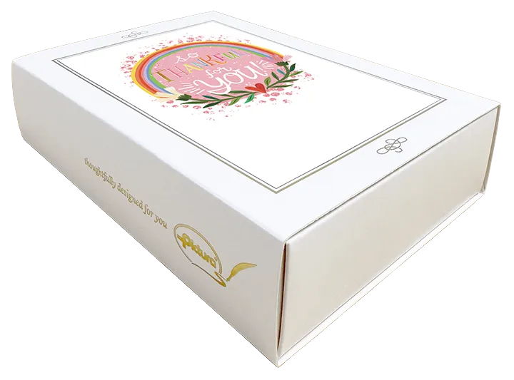 Rainbow Boxed Thank You Notes