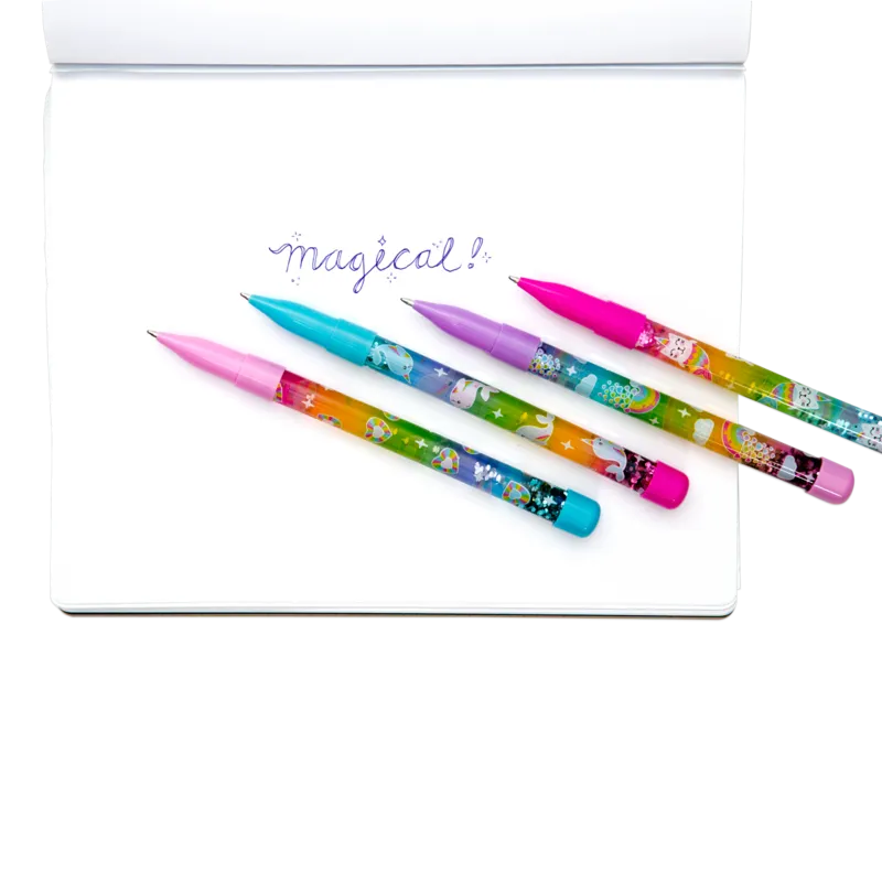 Rainbow Glitter Wand Pens