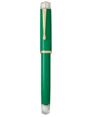 Rainforest Green Scholar - Gold trim with clear end caps