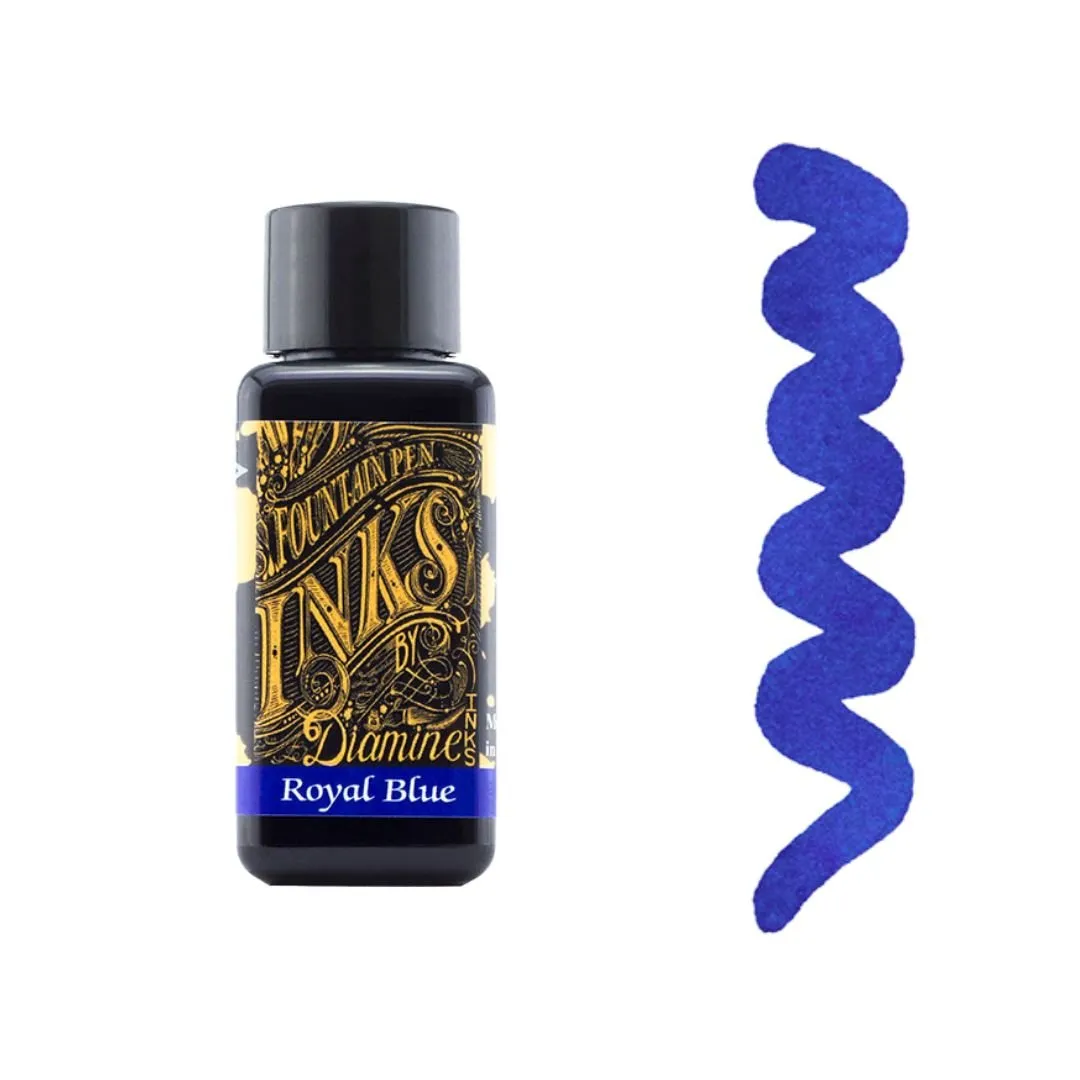Royal Blue Diamine Fountain Pen Ink 30ml