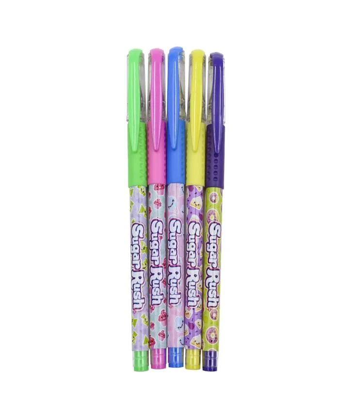 SCENTOS Sugar Rush Scented Neon Gel Pens, Pack of 5