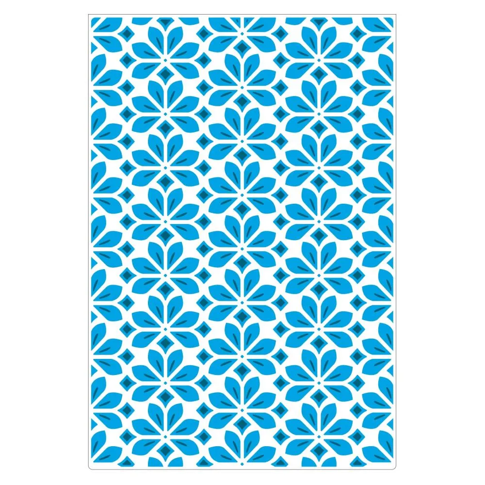 Sizzix Multi-Level Textured Impressions Embossing Folder - Flower Power By Jennifer Ogborn