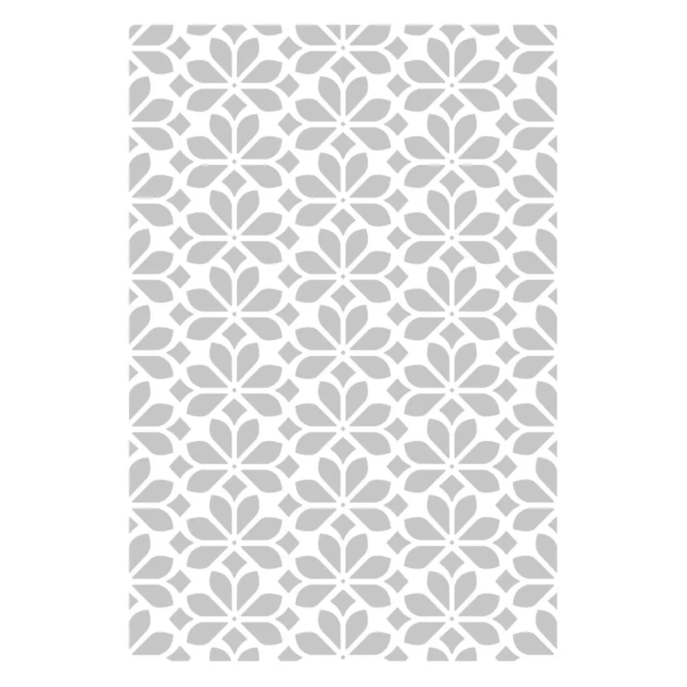 Sizzix Multi-Level Textured Impressions Embossing Folder - Flower Power By Jennifer Ogborn