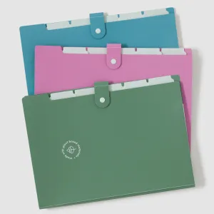 Speckled Bright 6 Pocket Poly Expandable Folder, 3 CT Assorted Colors