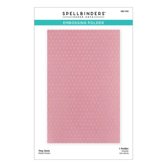 SPELLBINDERS:  Tiny Dots | Embossing Folder