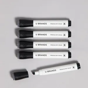 The Essential Dry Erase Markers, 5 CT Black