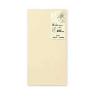 Traveler's Company - 017 Free Diary Monthly Refill (Regular)