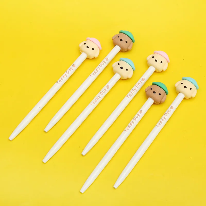 X 22398 TEDDY DOG RETRACTABLE GEL PEN-DISCONTINUED
