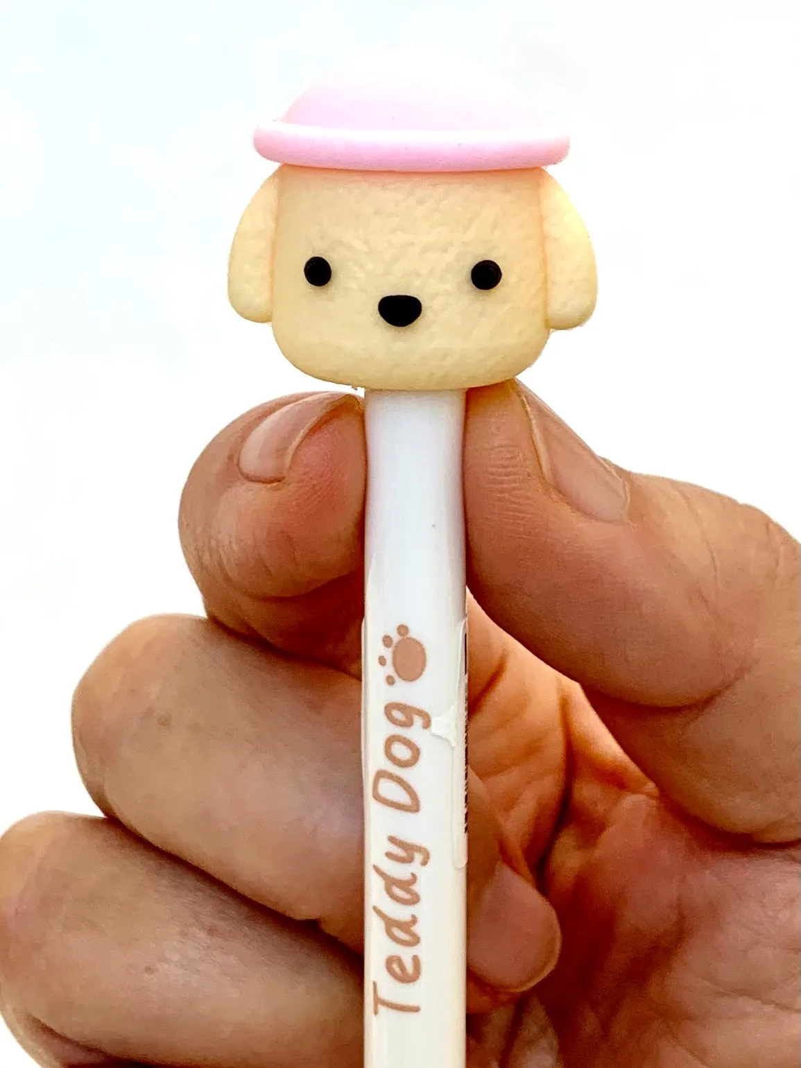 X 22398 TEDDY DOG RETRACTABLE GEL PEN-DISCONTINUED