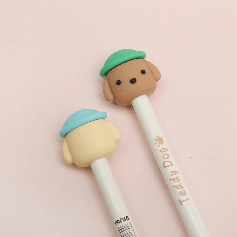 X 22398 TEDDY DOG RETRACTABLE GEL PEN-DISCONTINUED