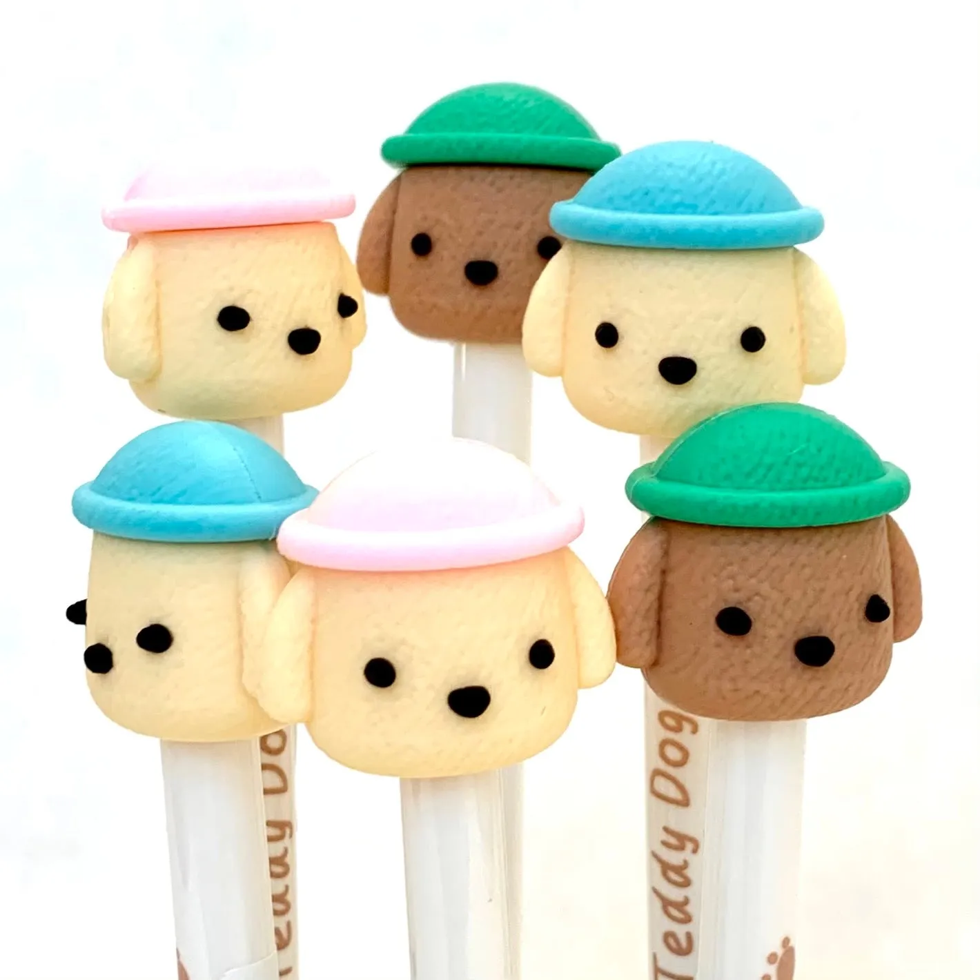 X 22398 TEDDY DOG RETRACTABLE GEL PEN-DISCONTINUED
