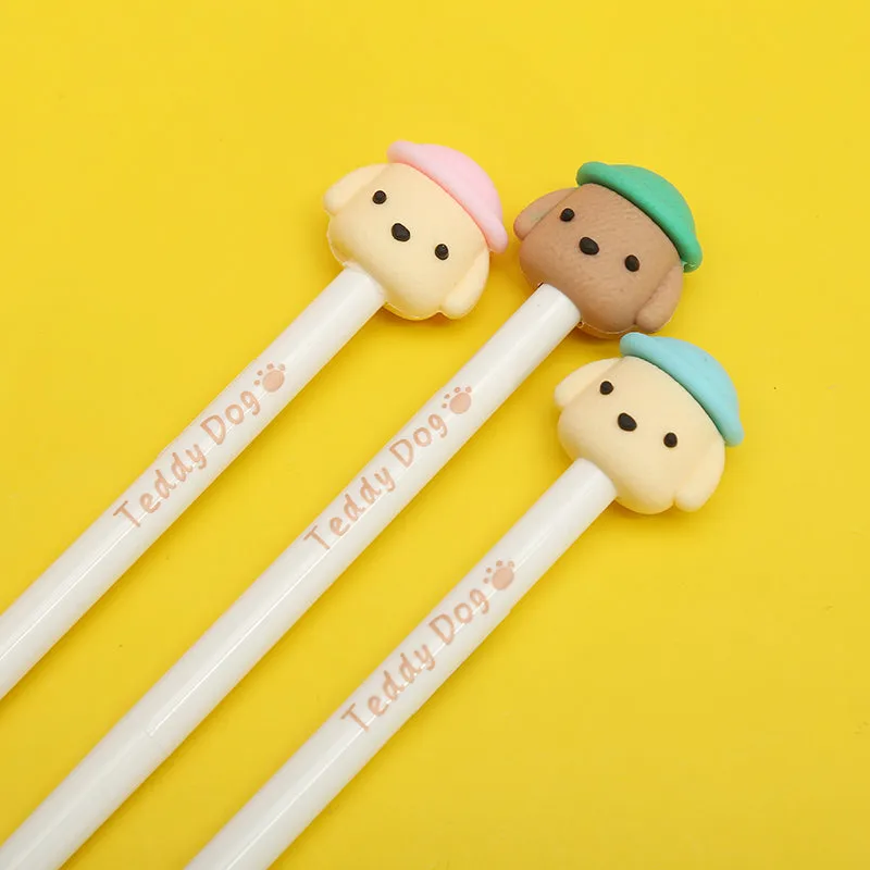 X 22398 TEDDY DOG RETRACTABLE GEL PEN-DISCONTINUED
