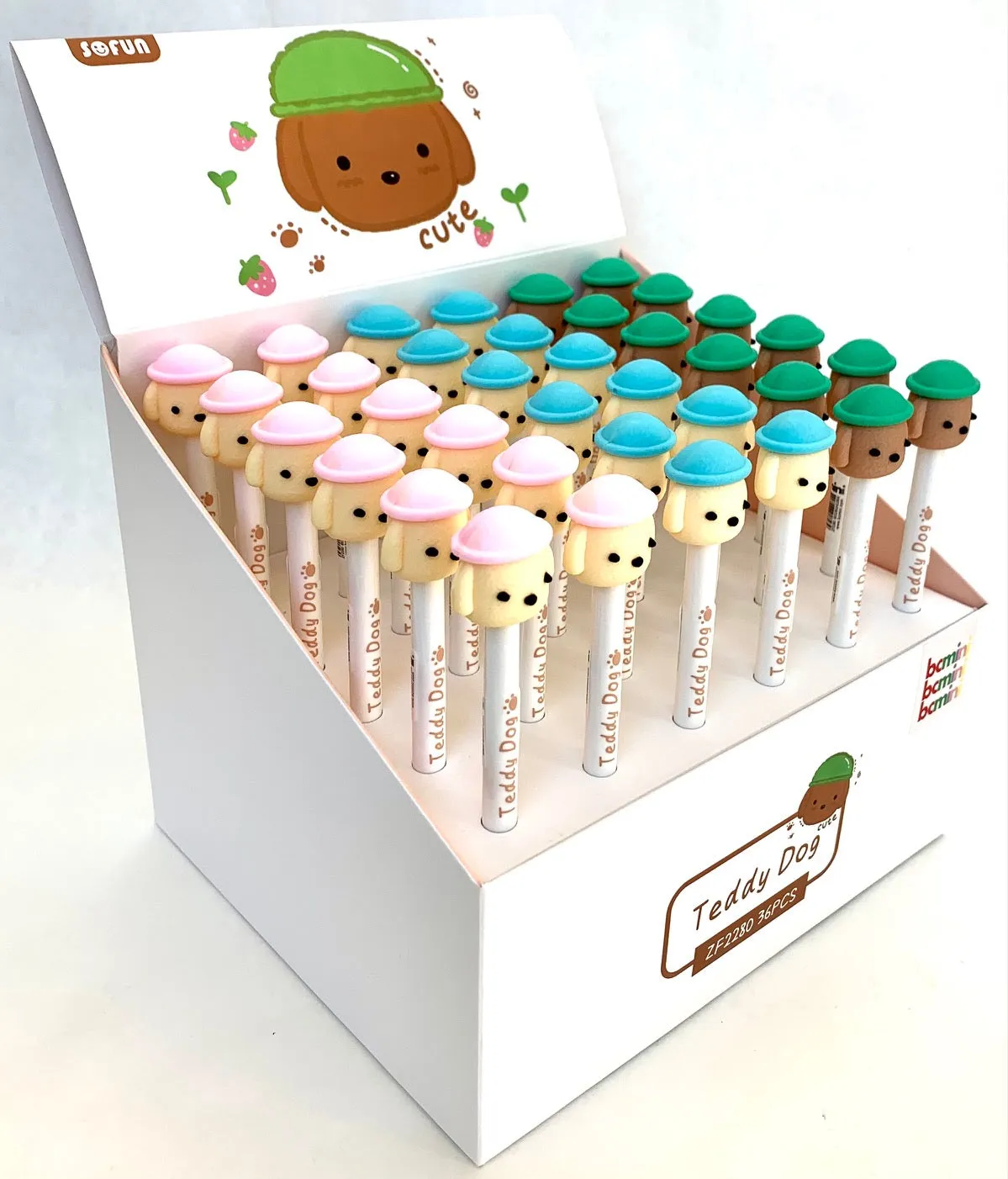 X 22398 TEDDY DOG RETRACTABLE GEL PEN-DISCONTINUED